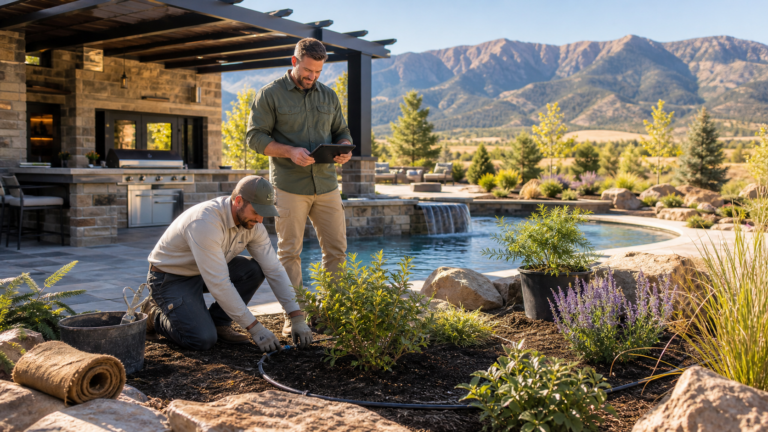 Designing Resort Style Backyard Landscaping in Colorado’s Foothills