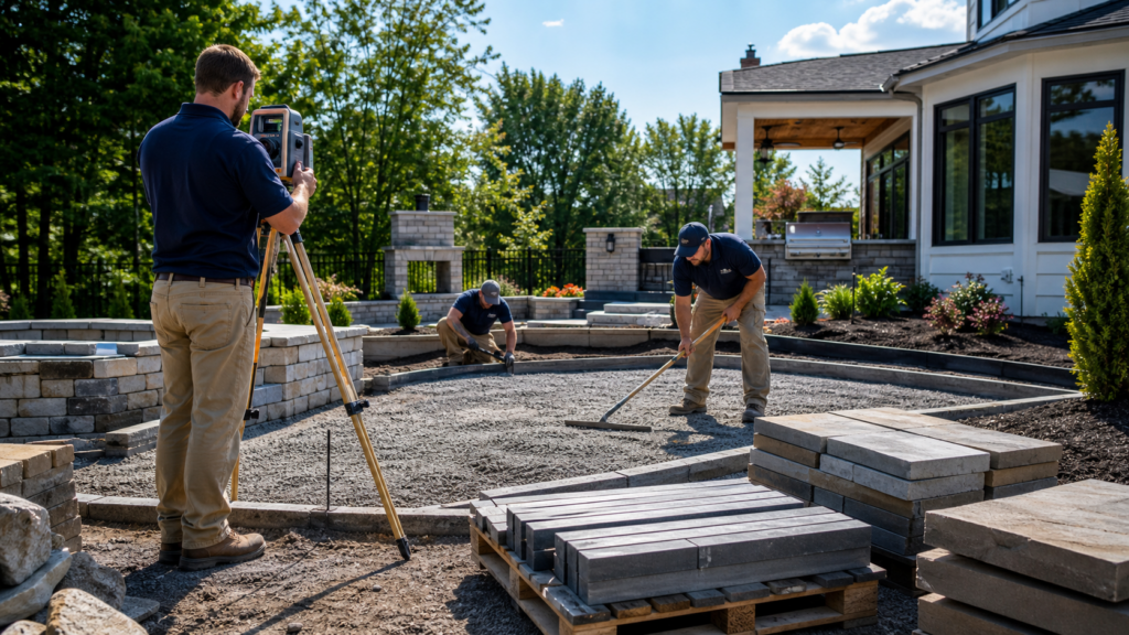 When a Luxury Backyard Transformation Needs Hardscape First