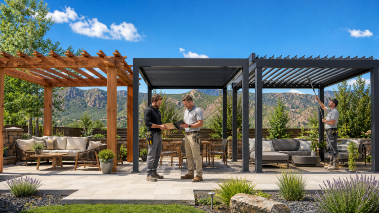 Pergola Materials and Roof Options in Colorado: Wood vs. Aluminum vs. Louvers