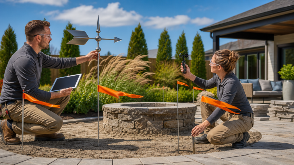 Why Your Outdoor Firepit Installation Should Start with the Wind