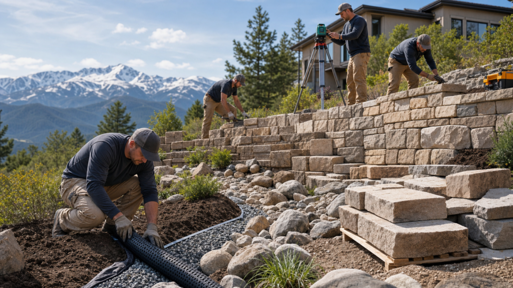 Colorado Slope Solutions: Retaining Walls, Terracing, and Drainage